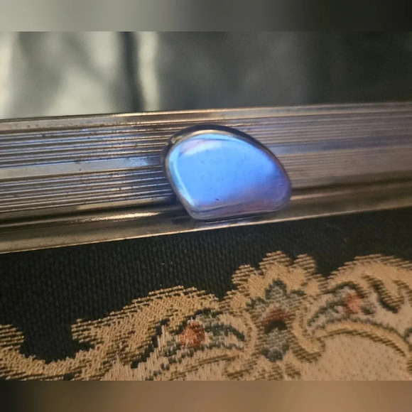 Vintage La Marquise Italian Tapestry 1950s Clutch Top Handle  Hand Bag - Picture 6 of 16